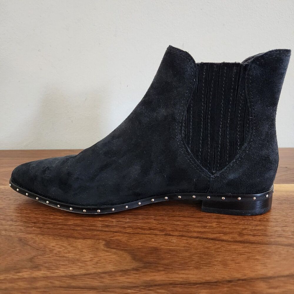 Rebecca Minkoff Madysin Black Suede Leather Ankle Bootie Boot Fall Winter Size 6 - Picture 3 of 9